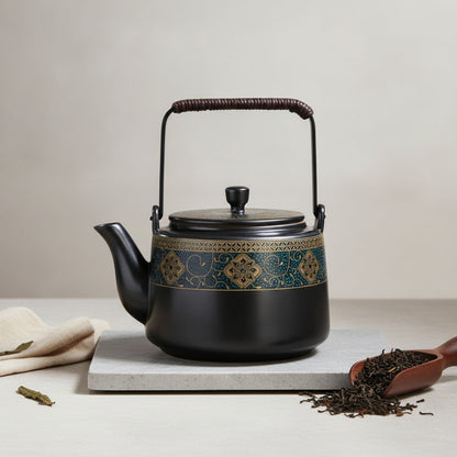 Théière Théière Chinoise en Céramique Noire - Élégance Traditionnelle pour Vos Rituels Thé