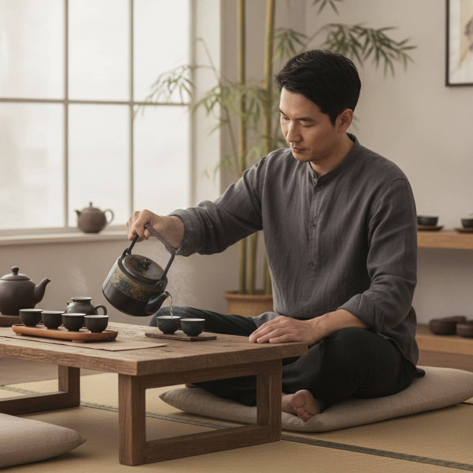 Théière Théière Chinoise en Céramique Noire - Élégance Traditionnelle pour Vos Rituels Thé