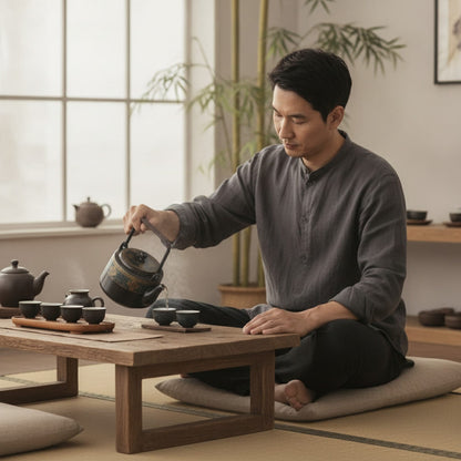 Théière Théière Chinoise en Céramique Noire - Élégance Traditionnelle pour Vos Rituels Thé