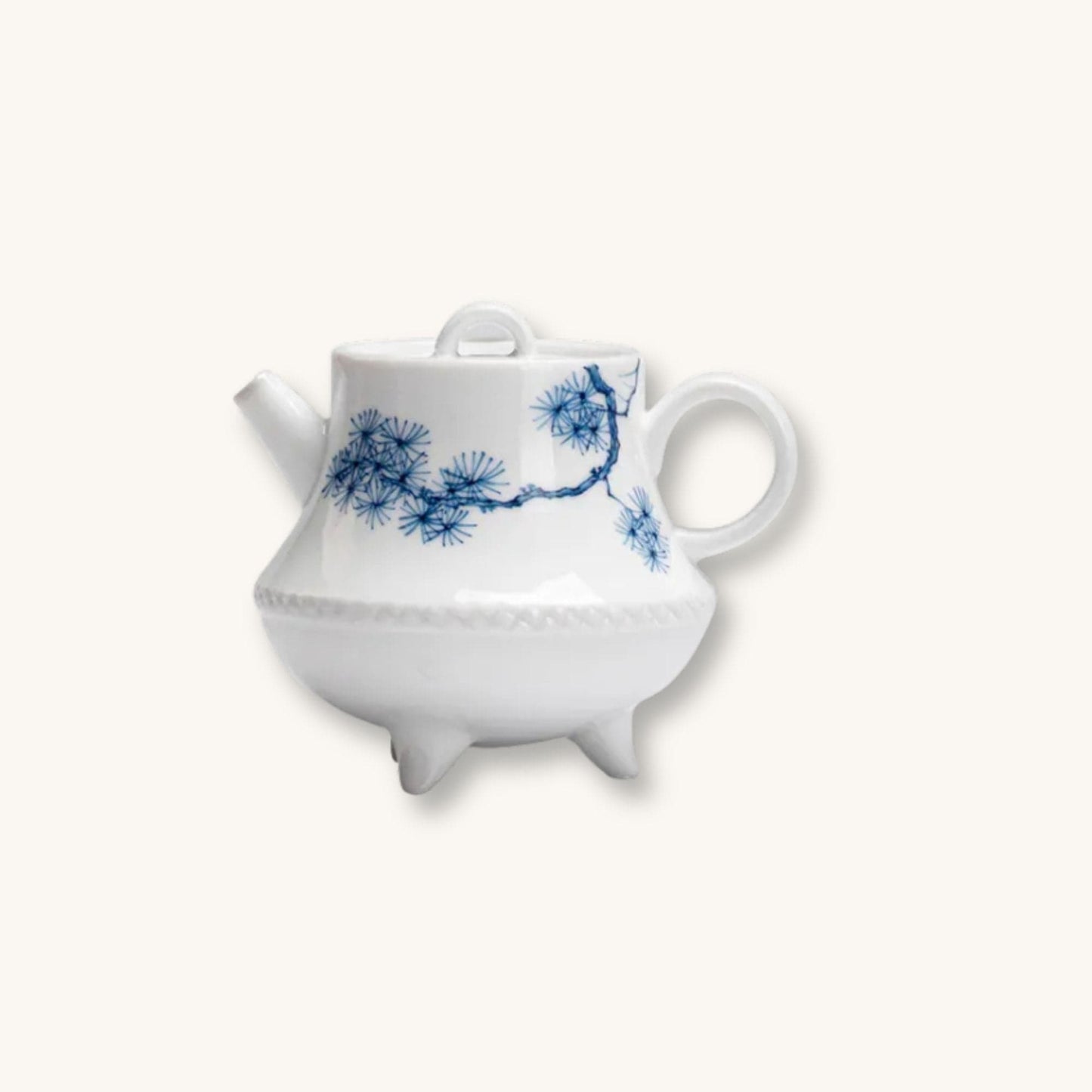 Théière chinoise en porcelaine blanche | Pin Sacré