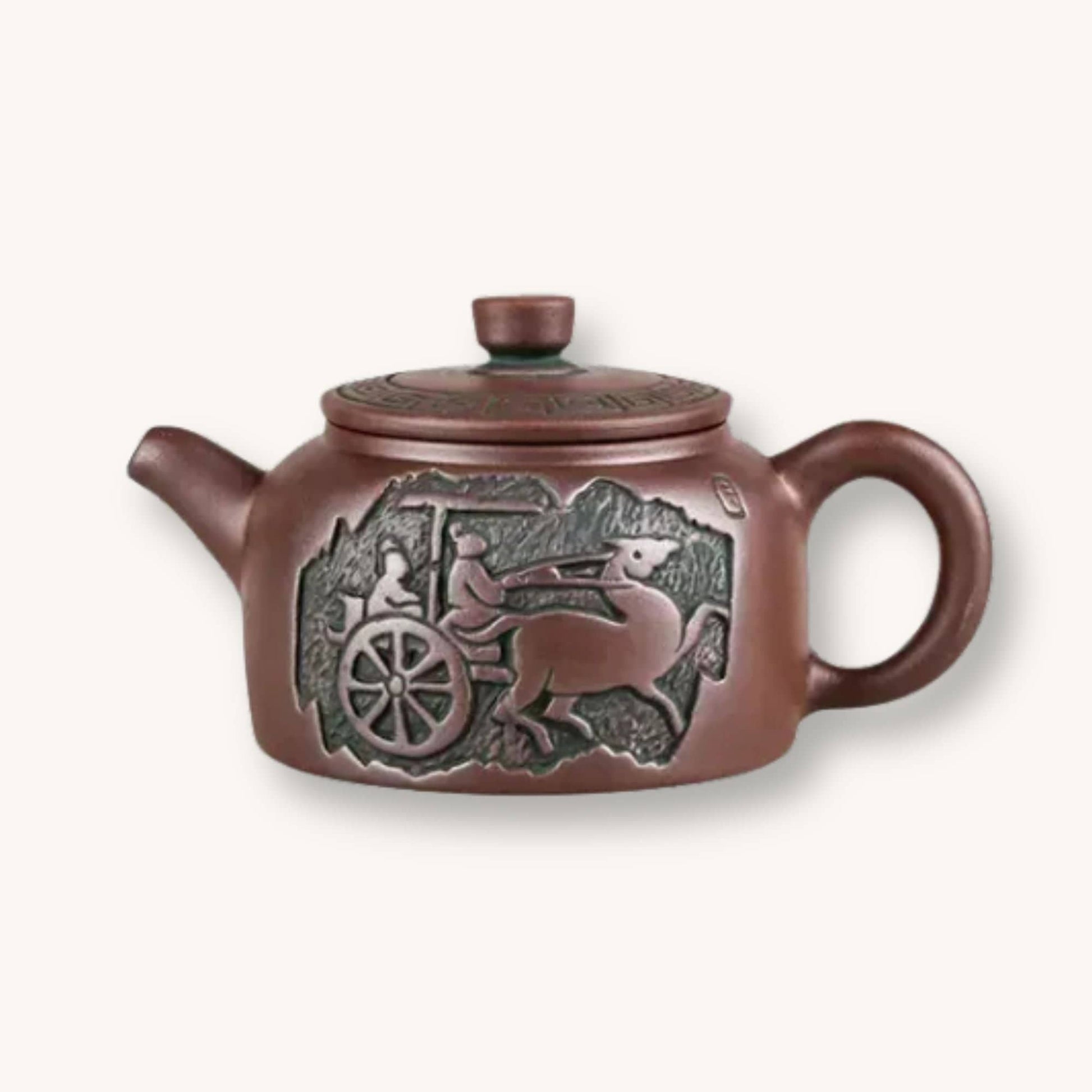 Théière chinoise - gravé traditionnel