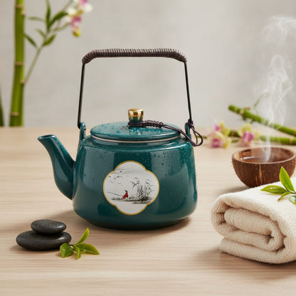 Théière Théière Chinoise Noire en Céramique - Élégance et Tradition pour vos Infusions