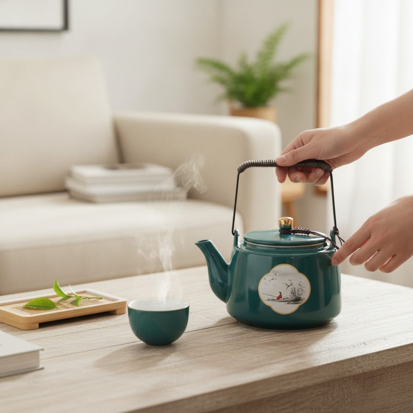 Théière Théière Chinoise Noire en Céramique - Élégance et Tradition pour vos Infusions