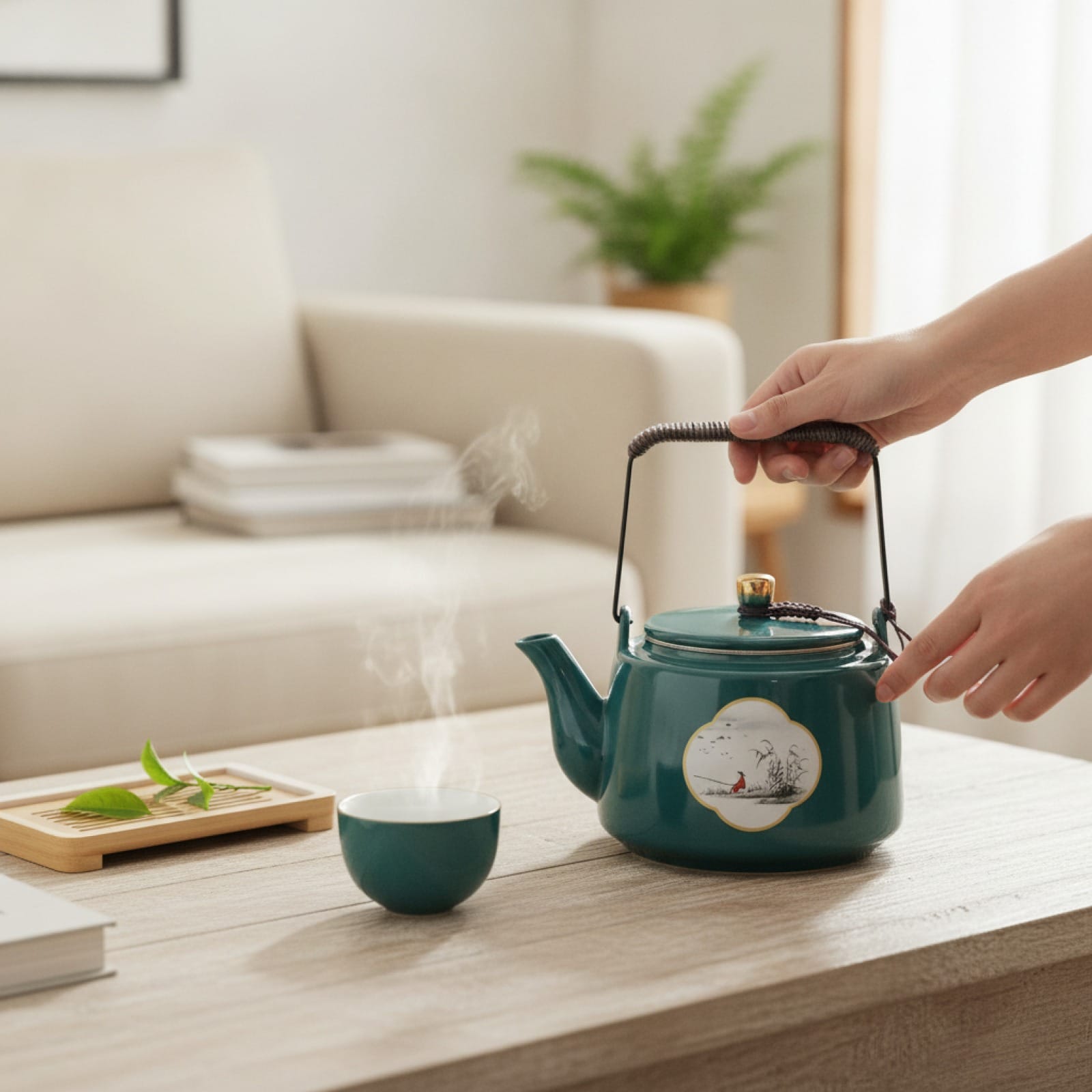 Théière Théière Chinoise Noire en Céramique - Élégance et Tradition pour vos Infusions