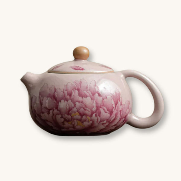Théière chinoise Ru Kiln | Pivoine Antique