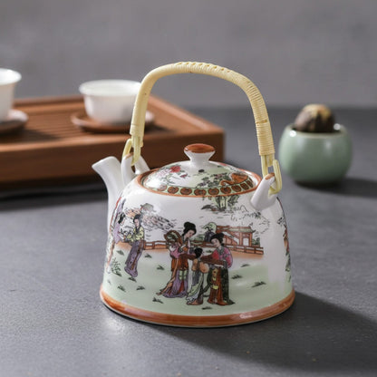 Théière Théière Chinoise Traditionnelle en Porcelaine - Élégance et Authenticité