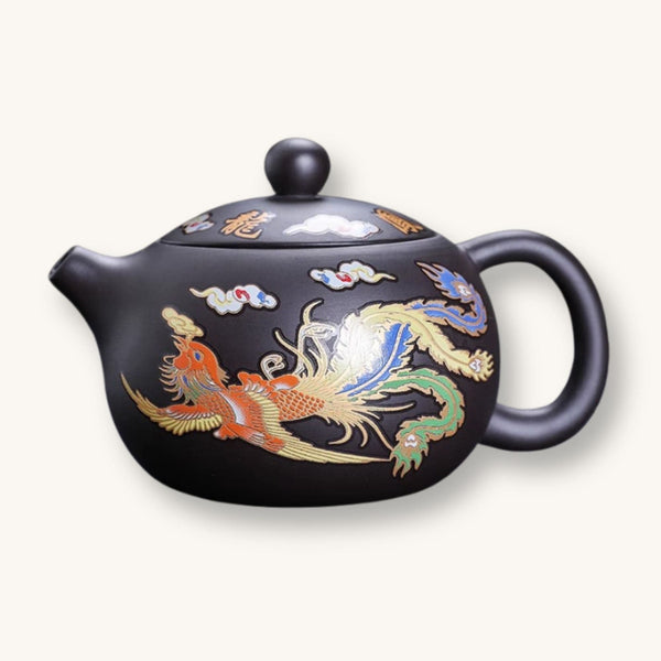 Théière chinoise Yixing Argile violette Dragon