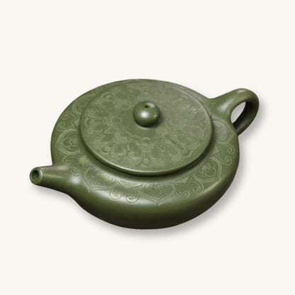 Théière chinoise Yixing Terre crue verte