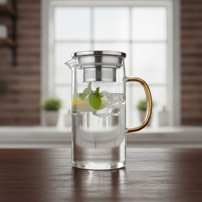Théière Théière d'été filtrante en verre borosilicaté