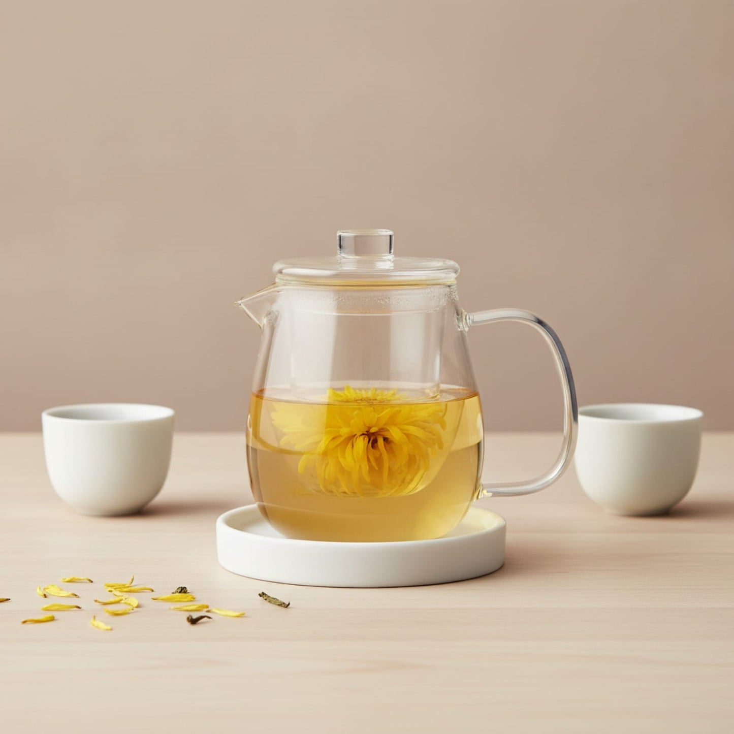 Théière Théière Design en Verre avec Filtre Intégré - Élégance et Saveurs