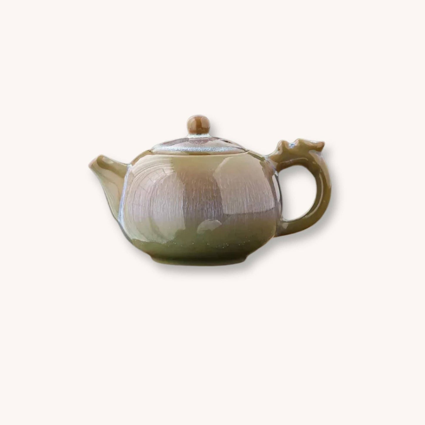 Théière en céramique – Finition artisanale | Saphir Flammé Tea-Pot-World