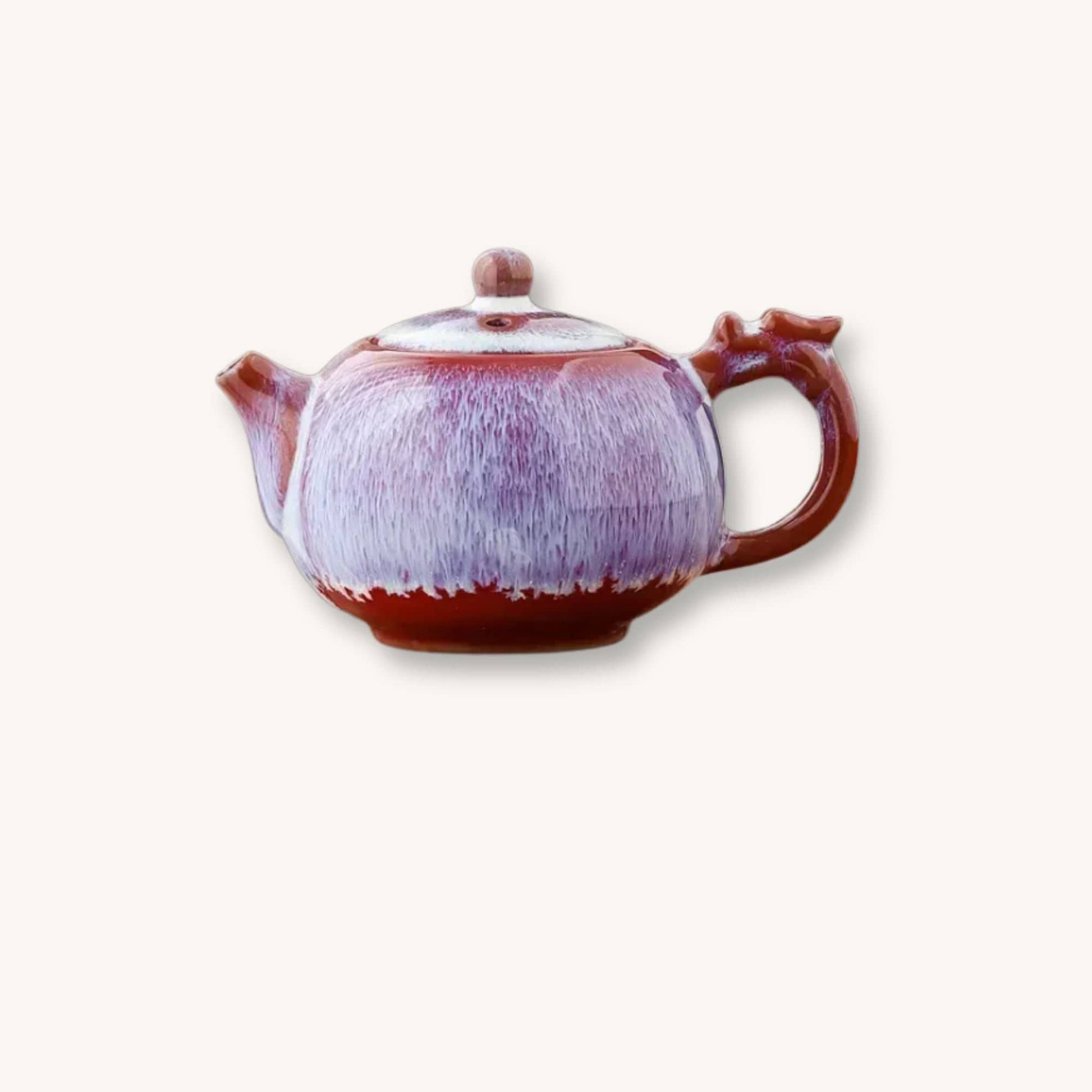 Théière japonaise en céramique  | Émail Flammé