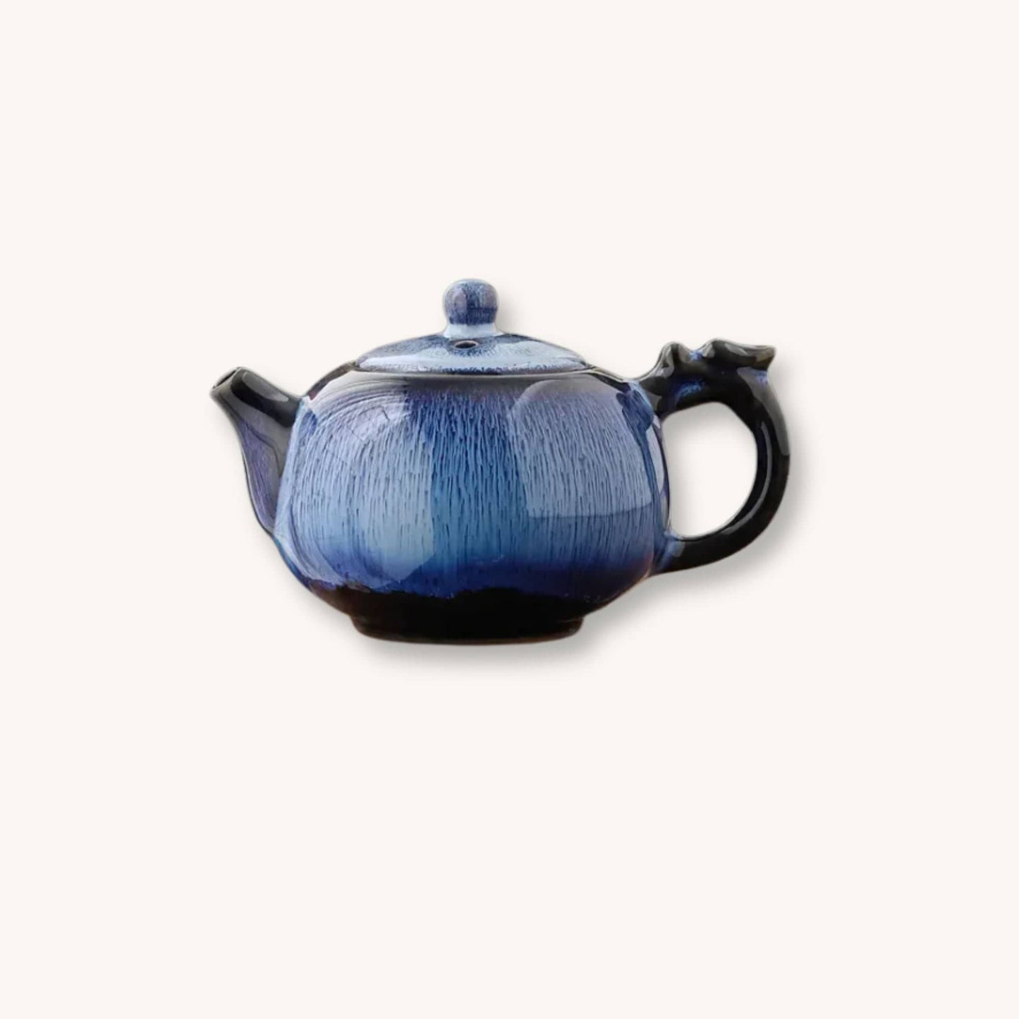 Théière en céramique – Finition artisanale | Saphir Flammé Tea-Pot-World
