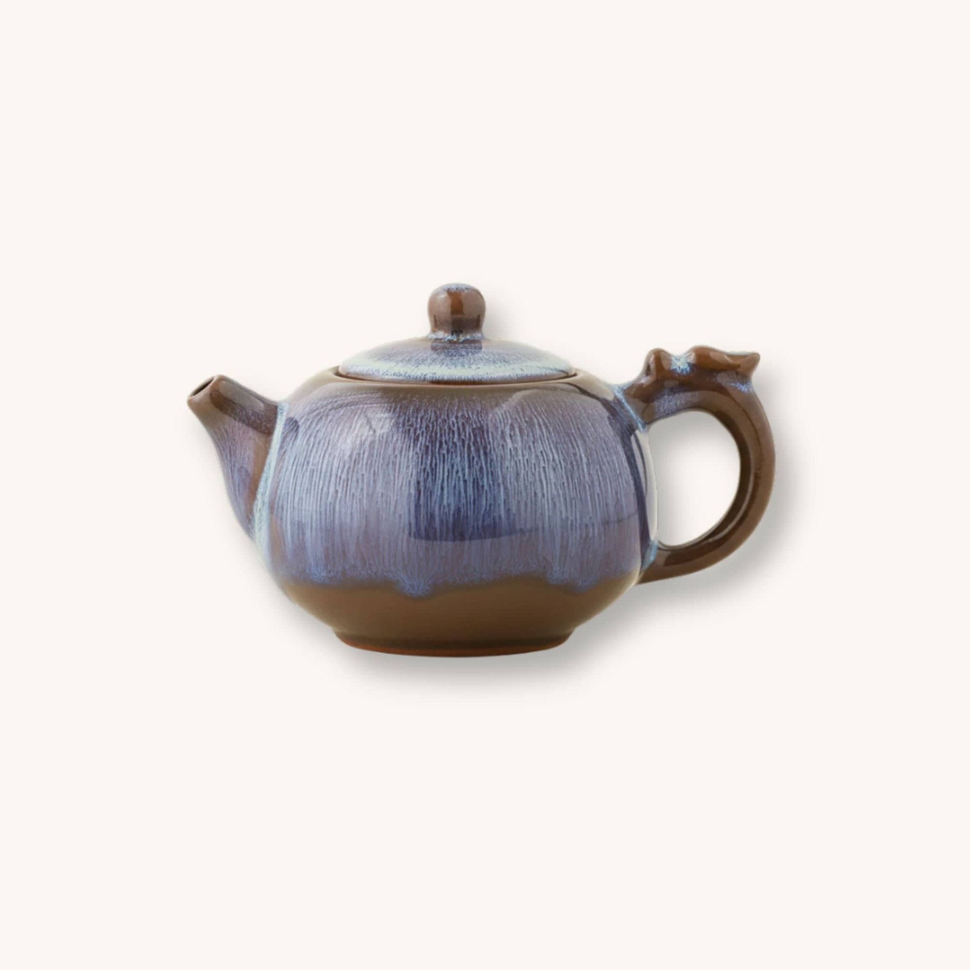 Théière en céramique – Finition artisanale | Saphir Flammé Tea-Pot-World