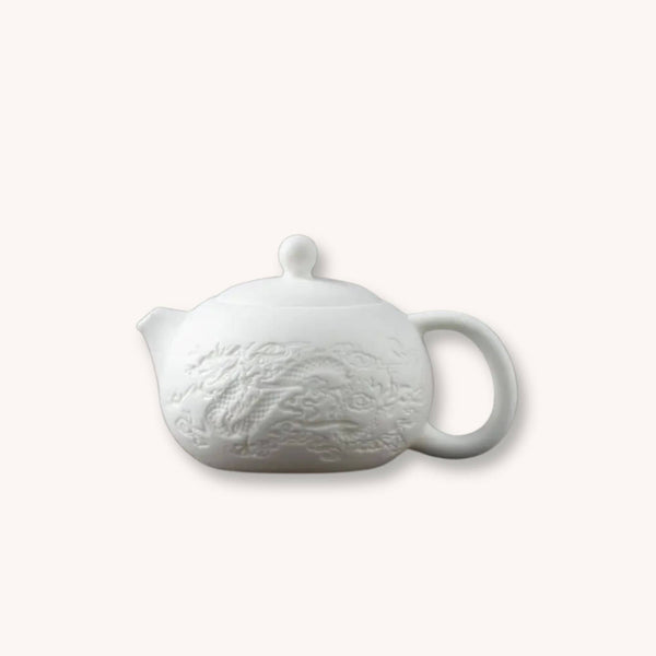 Théière en porcelaine blanche Gongfu | Perle de Jade