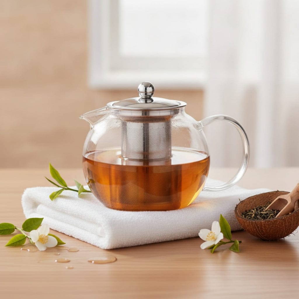 Théière Théière en Verre avec Infuseur Amovible