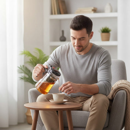 Théière Théière en verre avec infuseur intégré