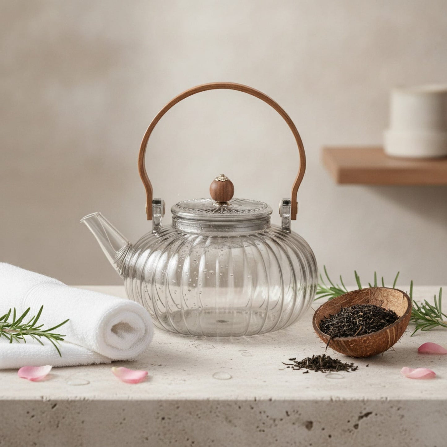 Théière Théière en Verre avec Infuseur Intégré - Idéale pour Thé en Vrac