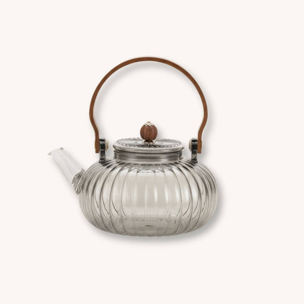 Théière en verre avec infuseur intégrée pour thé en vrac | tea-pot-world