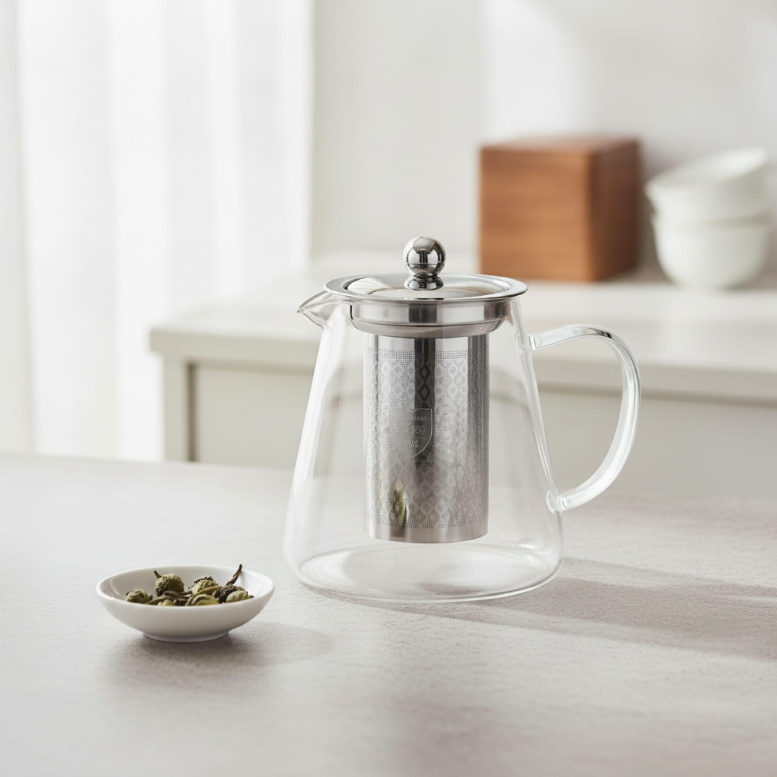 Théière Théière en Verre Borosilicate avec Filtre Inox - 550ML & 950ML
