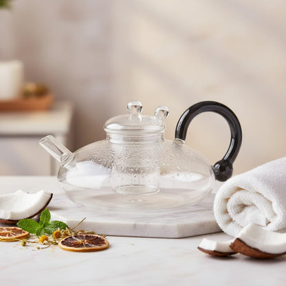 Théière Théière en Verre Borosilicate avec Infuseur - Design Moderne Élégant