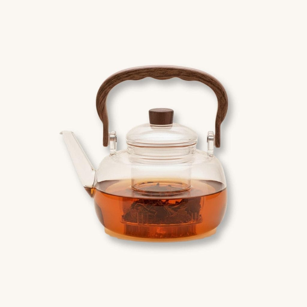Théière Théière en verre design élégant –  thé raffiné 
