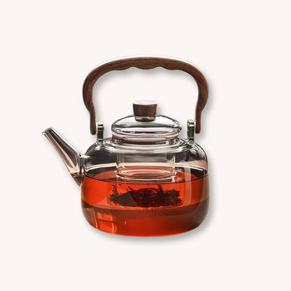 Théière Théière en verre design élégant –  thé raffiné 