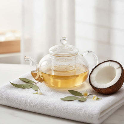 Théière Théière en Verre Élégante pour Thés Fleurissants - 600ml & 1000ml