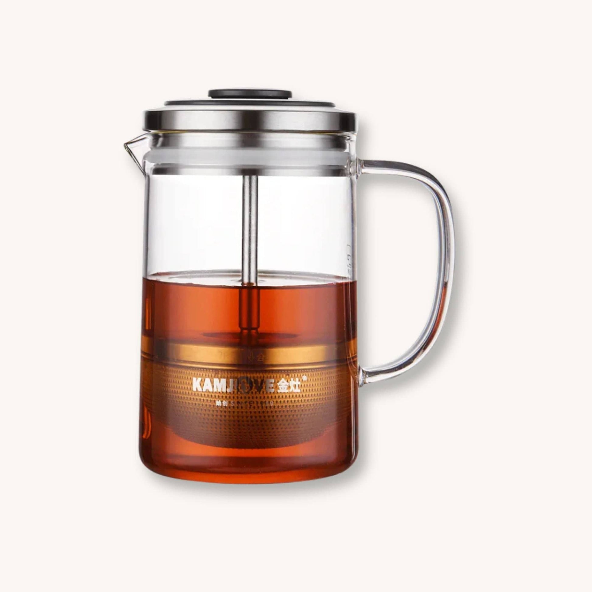 Théière en verre - infuseur amovible