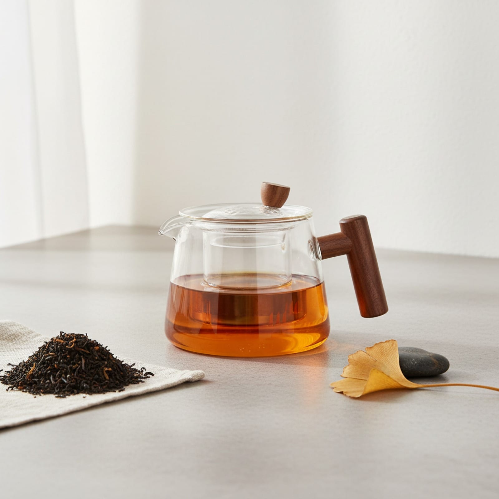 Théière Théière en Verre Style Japonais avec Infuseur – Design Zen & Élégant