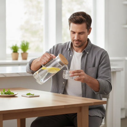 Théière Théière en Verre Transparent - Grande Capacité 1L