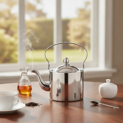 Théière Théière Inox Moderne avec Filtre Induction