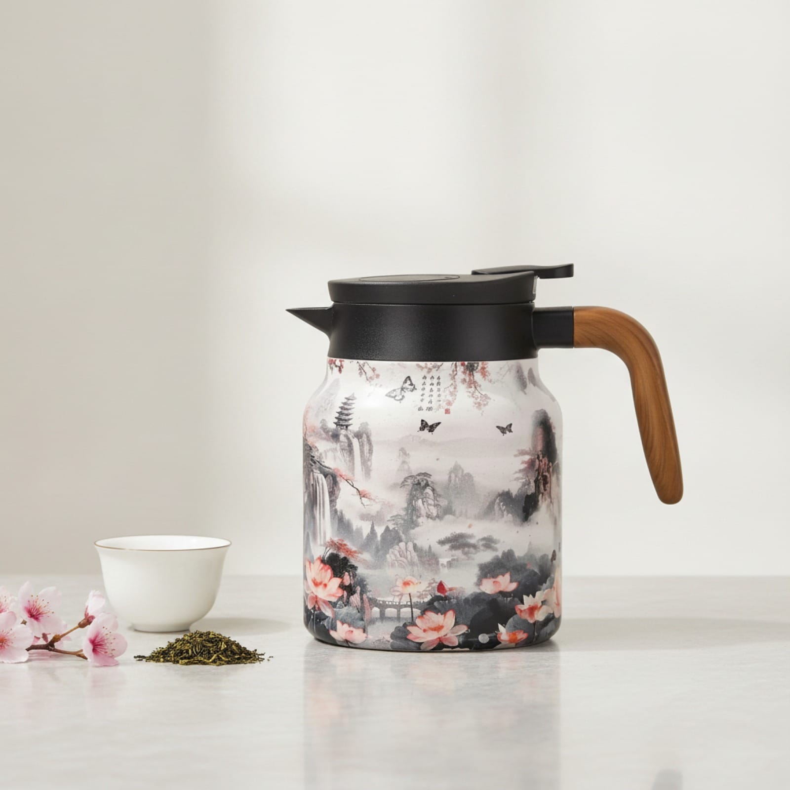 Théière Théière isotherme avec filtre Design floral