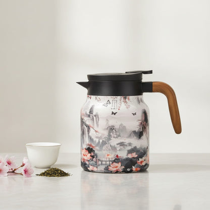 Théière Théière isotherme avec filtre Design floral