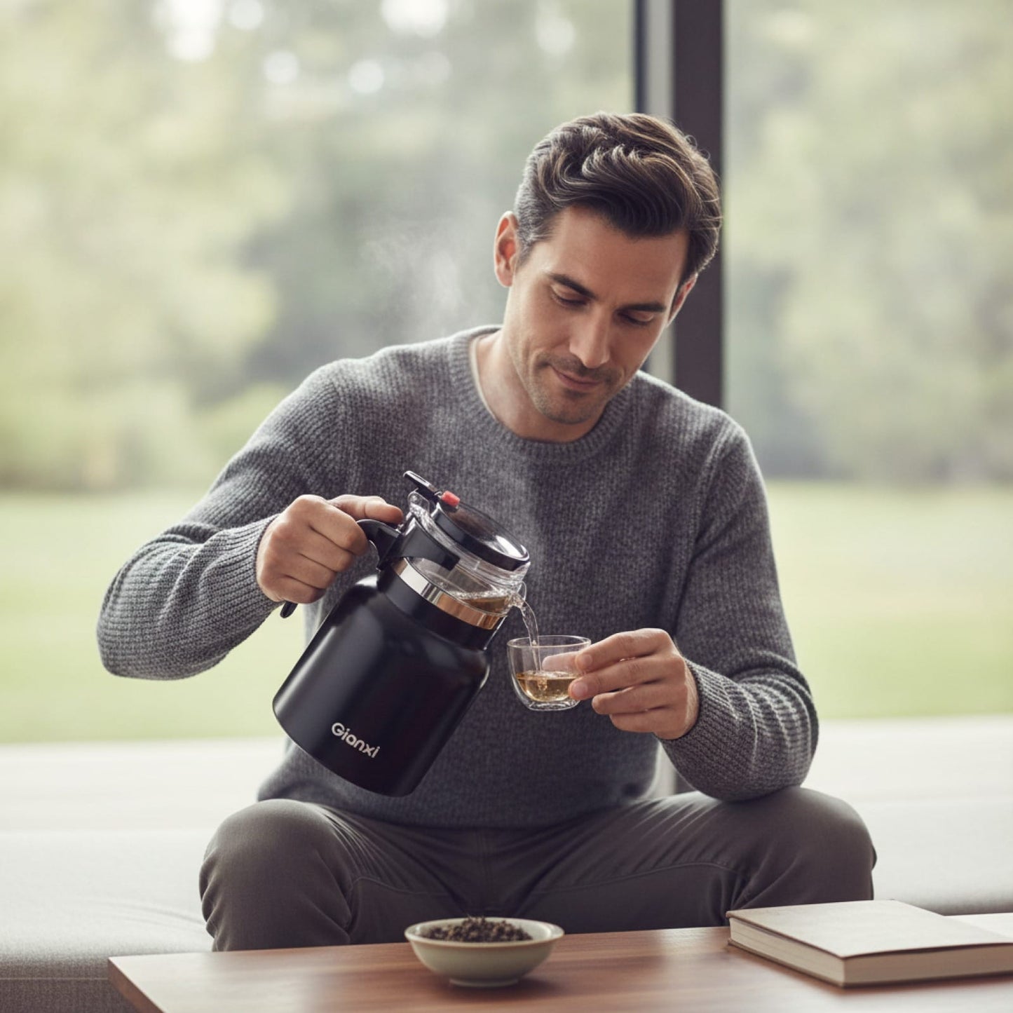 Théière Théière isotherme en titane avec infuseur – Isolation