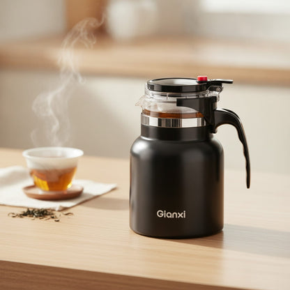 Théière Théière isotherme en titane avec infuseur – Isolation