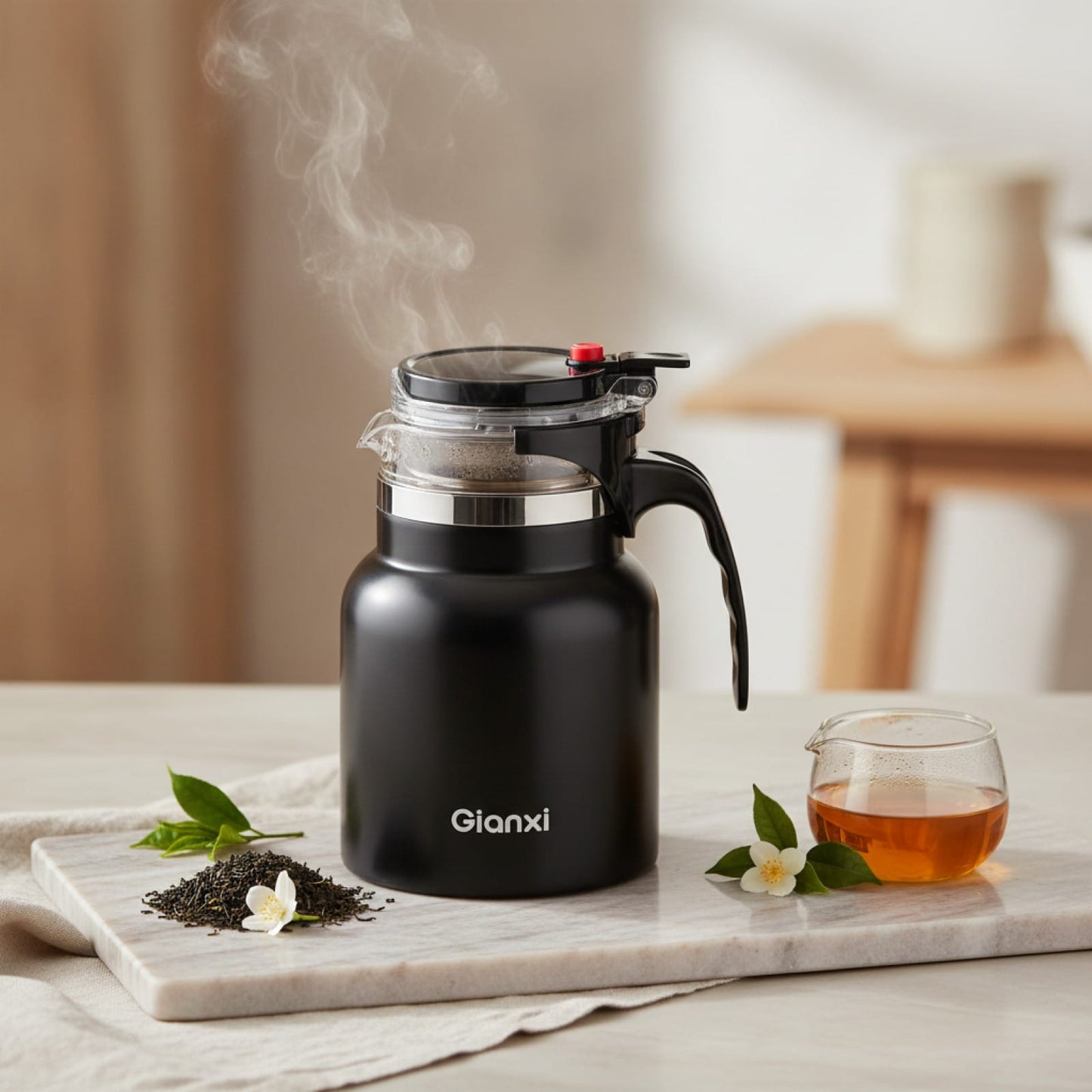 Théière Théière isotherme en titane avec infuseur – Isolation