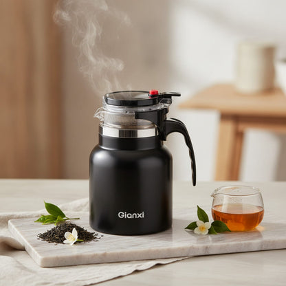 Théière Théière isotherme en titane avec infuseur – Isolation