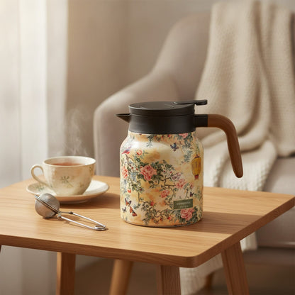 Théière Théière isotherme motif floral vintage 