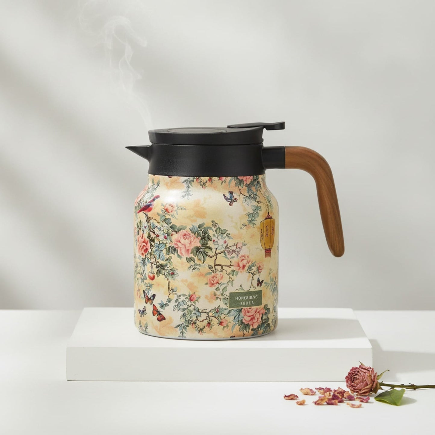 Théière Théière isotherme motif floral vintage 