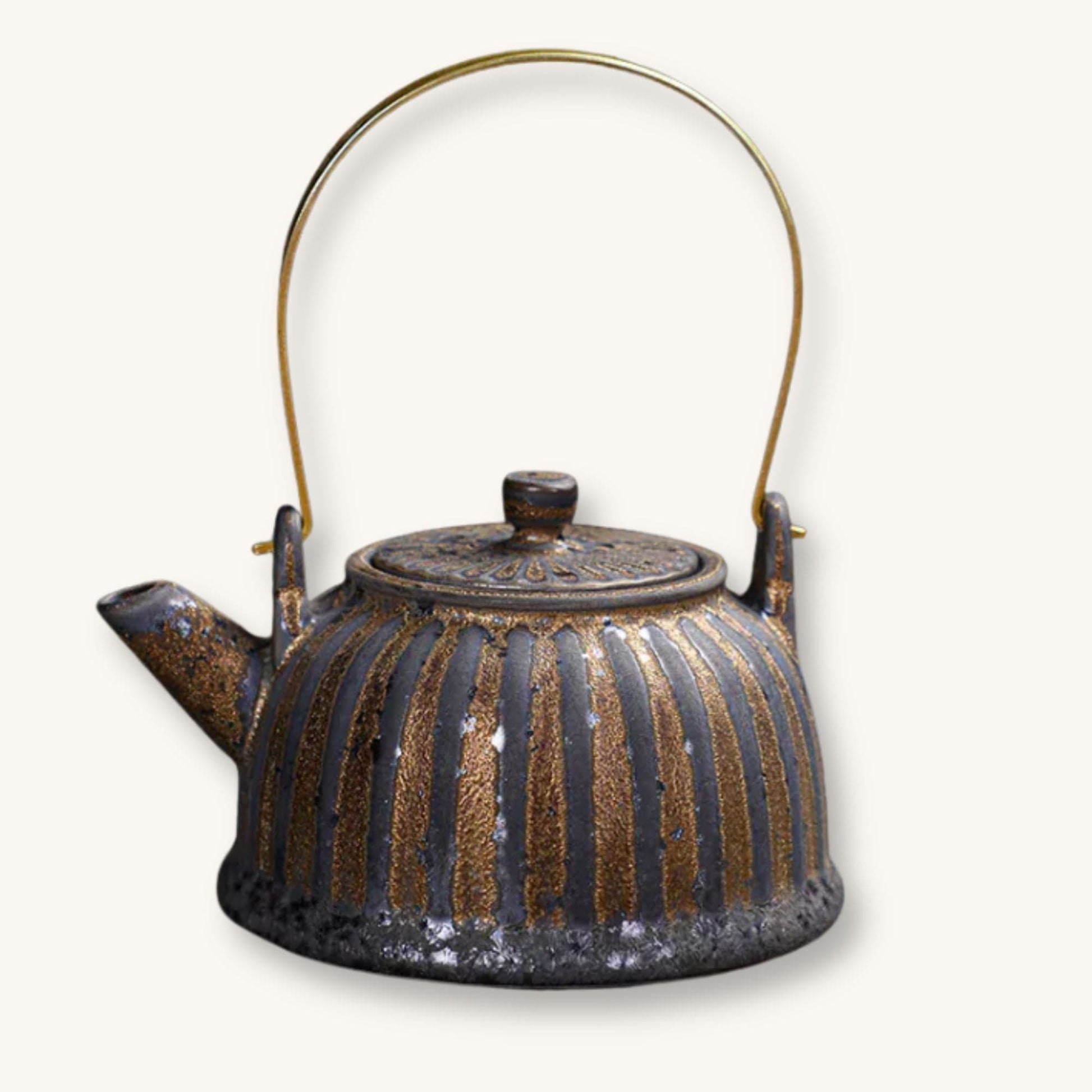 Théière japonaise en céramique finition artisanale
