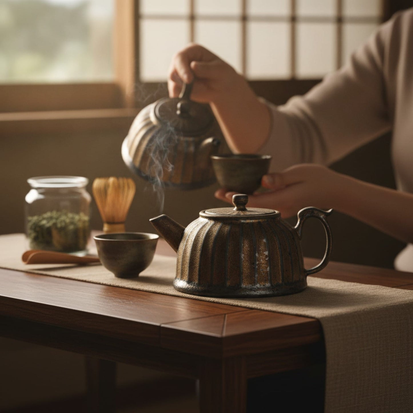 Théière Théière japonaise en céramique pour thé en vrac