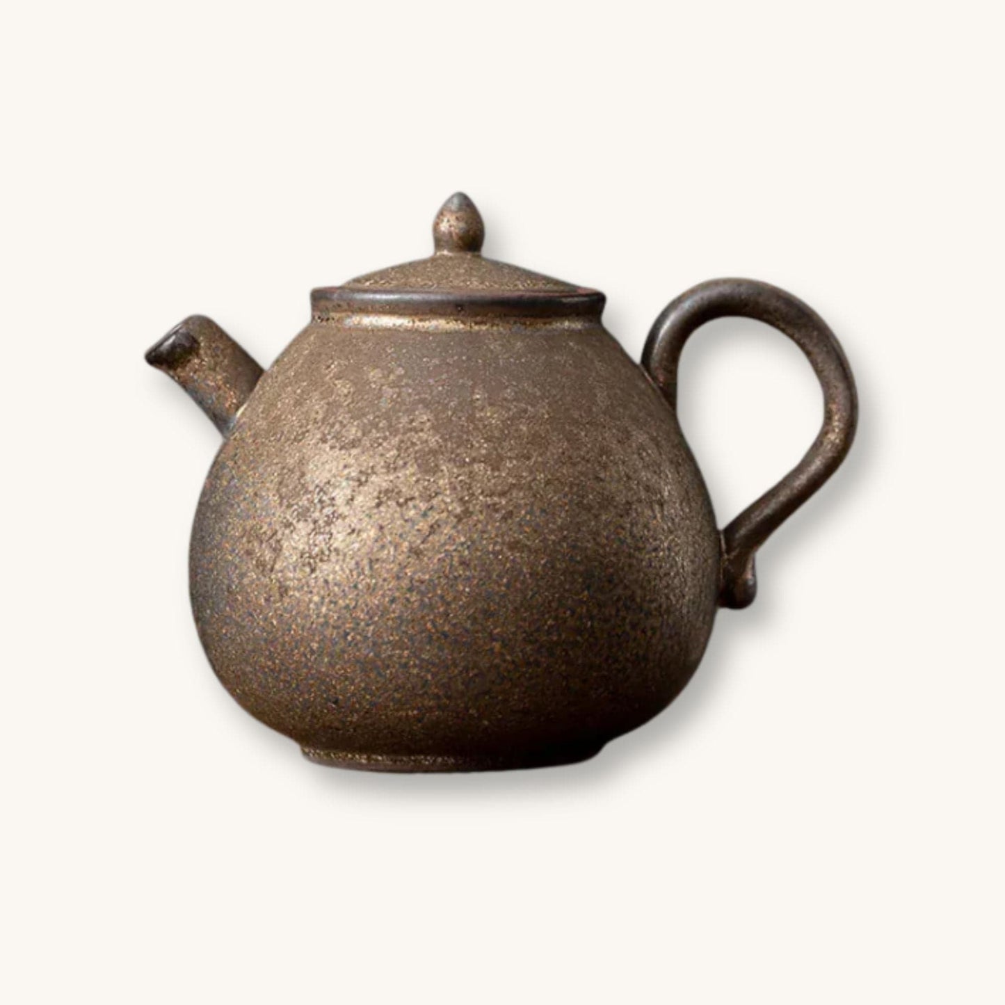 Théière japonaise en céramique Rouille Zen 