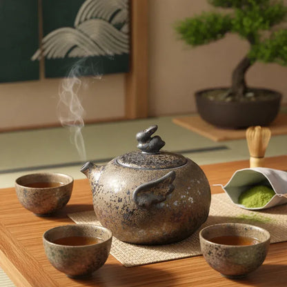 Théière Théière japonaise en céramique traditionnelle 