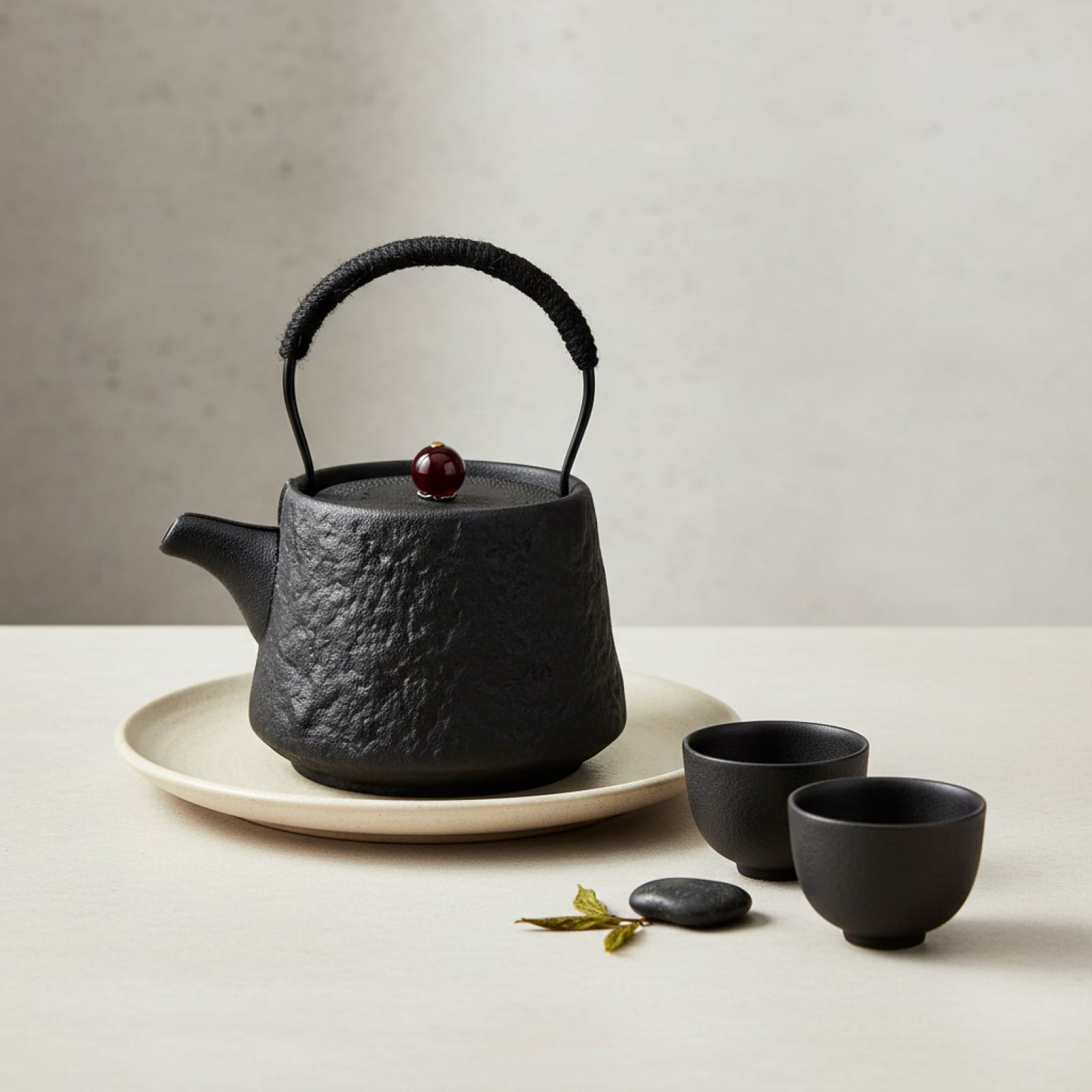 Théière Théière Japonaise en Porcelaine - Élégance Traditionnelle (Noir, Vert, Nude)