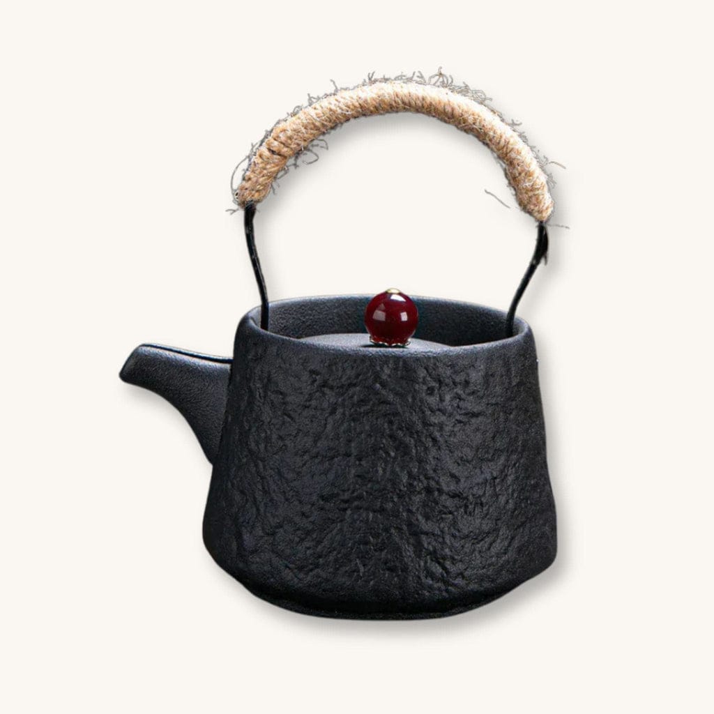 Théière Théière Japonaise en Porcelaine - Élégance Traditionnelle (Noir, Vert, Nude)
