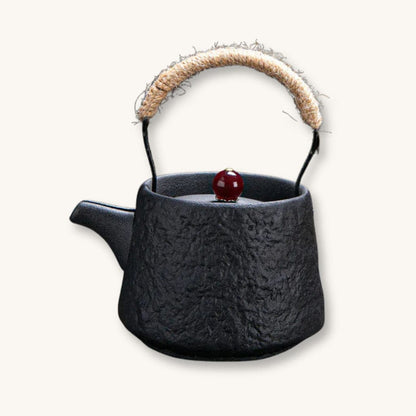 Théière Théière Japonaise en Porcelaine - Élégance Traditionnelle (Noir, Vert, Nude)