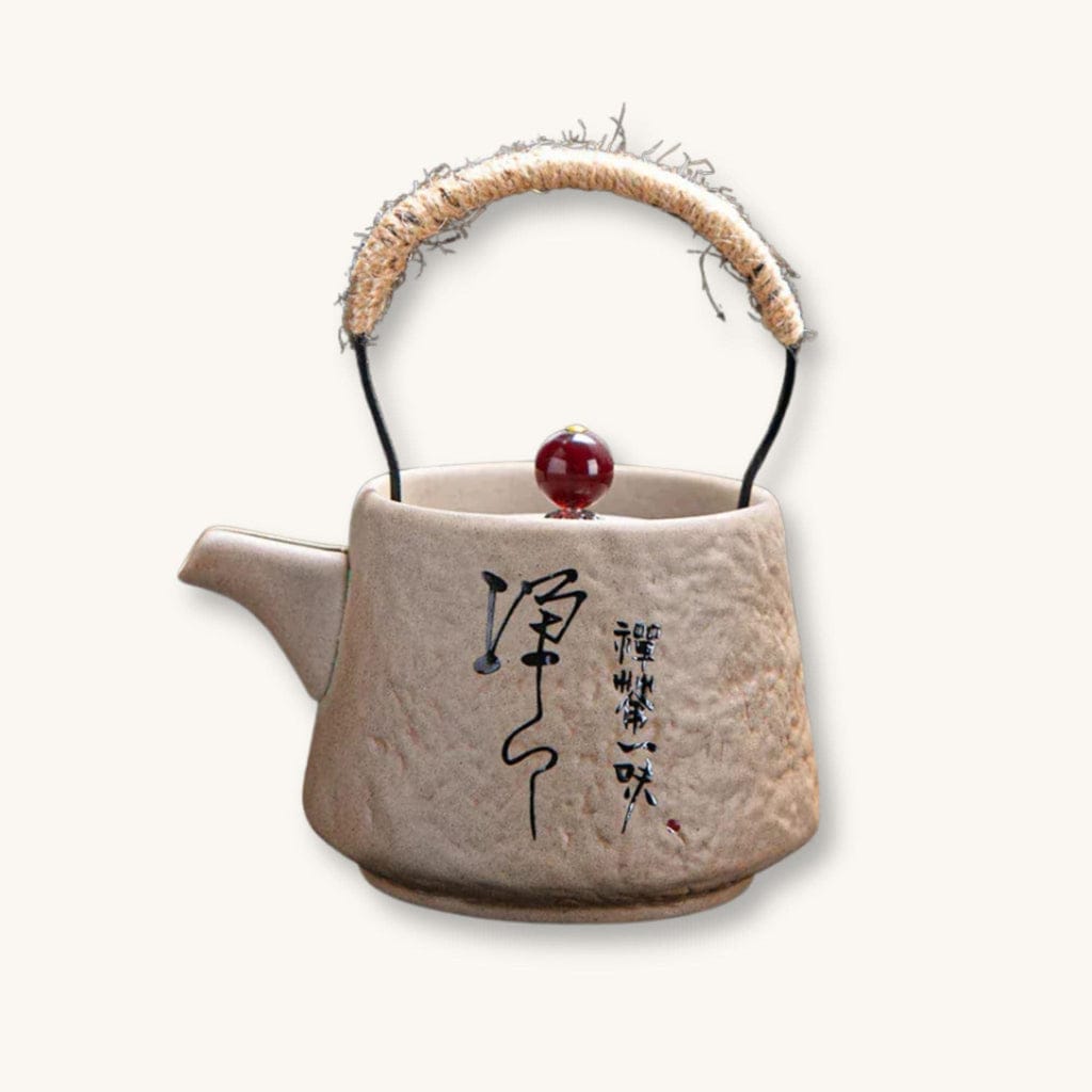 Théière Théière Japonaise en Porcelaine - Élégance Traditionnelle (Noir, Vert, Nude)