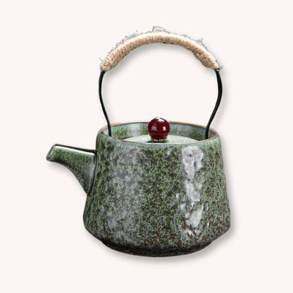 Théière Théière Japonaise en Porcelaine - Élégance Traditionnelle (Noir, Vert, Nude)