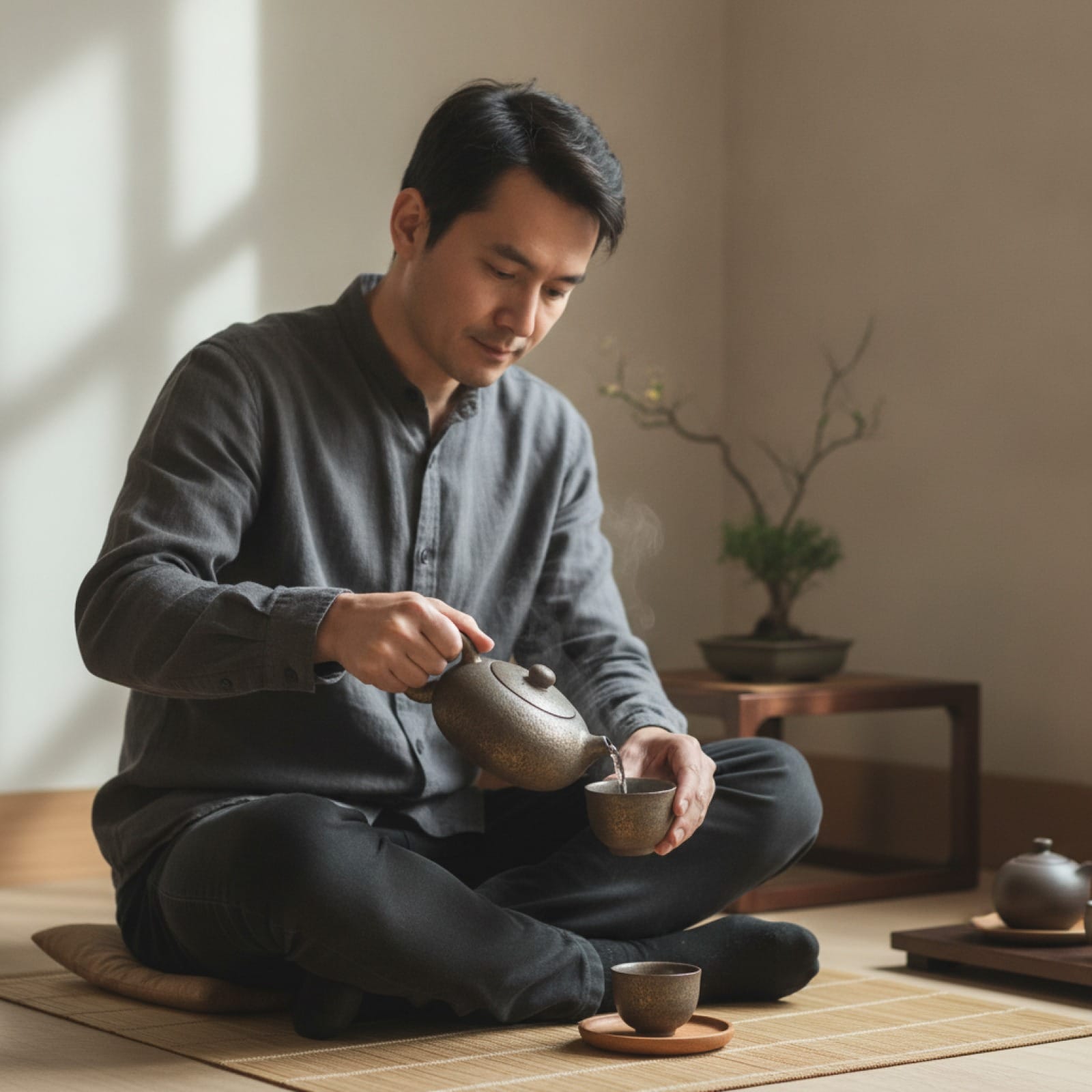 Théière Théière Japonaise Rustique en Céramique - Rouille Zen